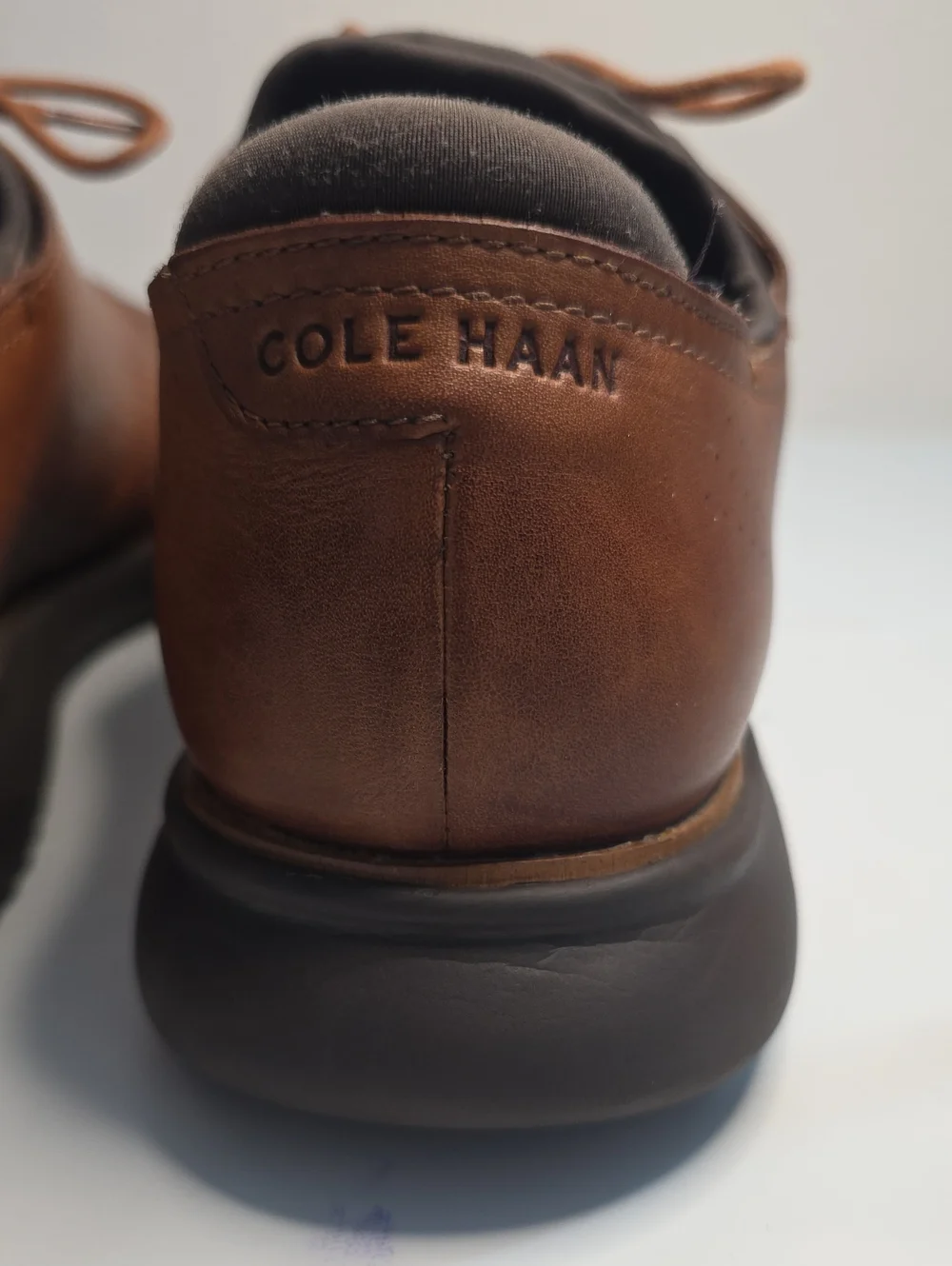 COLE HAAN 2.ZEROGRAND LASER WINGTIP OXFORDS BROWN MENS 13 GUC   HYBRID STYLE